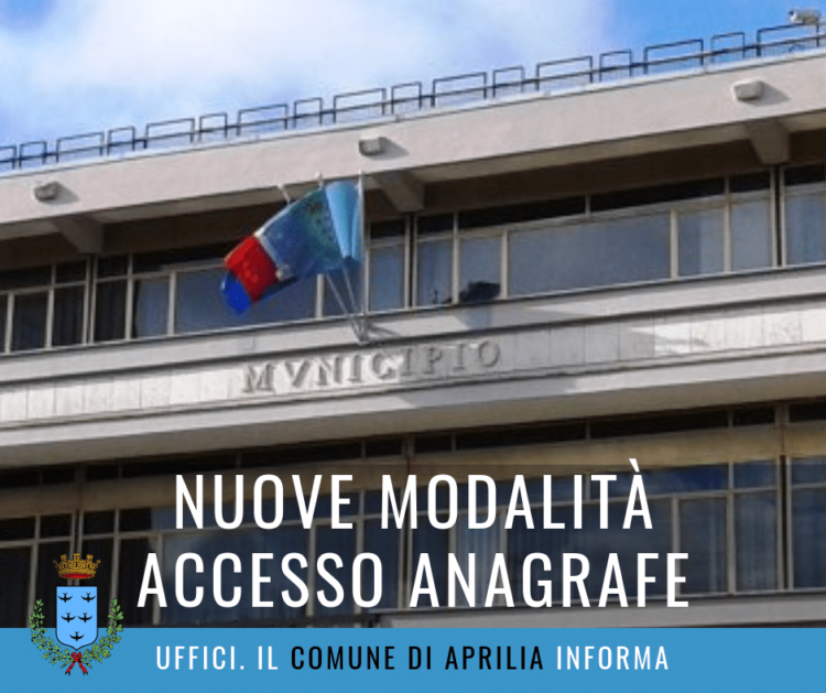 Aprilia Cambiano Le Modalità Di Accesso Ai Servizi Dell